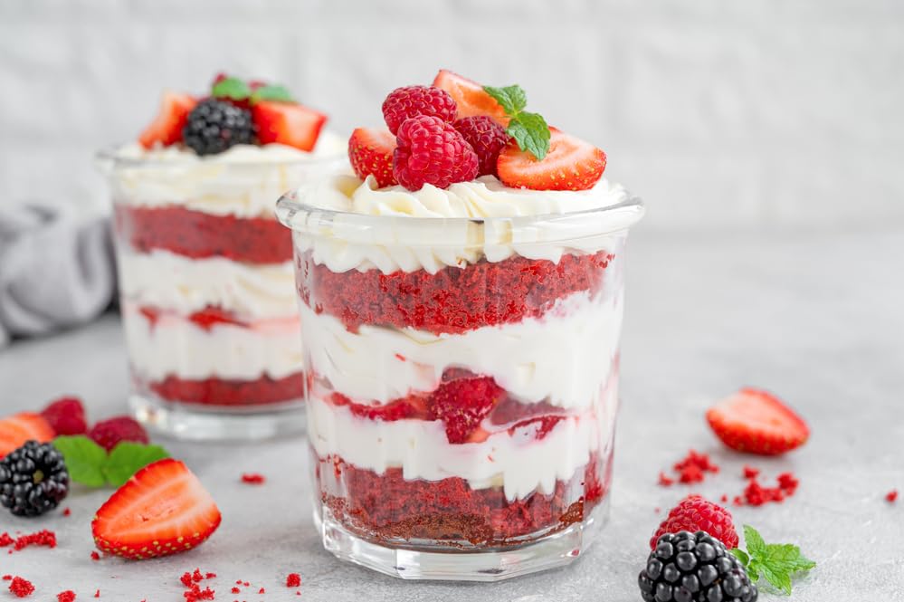 A Blend Above Red Velvet Cake Mix - No-Bake Desserts, All Natural, Gluten Free, No MSG - Instant Dessert Mix, Fruit Dip, Bagel Topping, Frosting, Cheesecake Filling - Makes 16 Oz (Pack of 3)