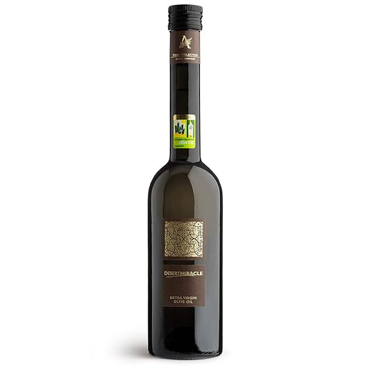 DESERT MIRACLE Cold Pressed Polyphenol Rich Moroccan Olive Oil, Extra Virgin Olive Oil with High Polyphenols, Organic, First