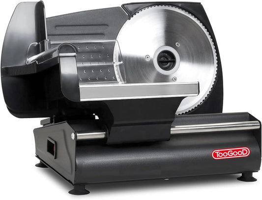 TOOGOOD 7.5" Meat Slicer, Electric Food Slicer Machine with Removable Stainless Steel Blade, Deli Food Slicer for Home Use,