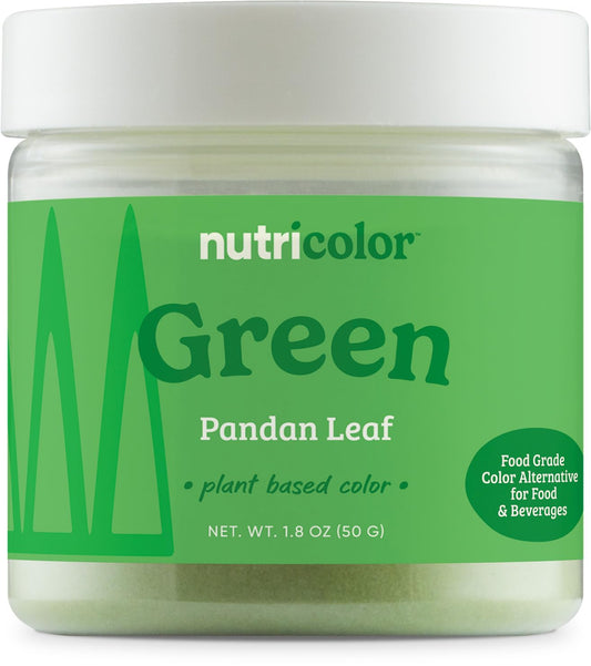 Nutricost Green Plant Based Food Coloring From Pandan Leaf Powder (50 Servings) - Nutricolor Color Alternative For Food &