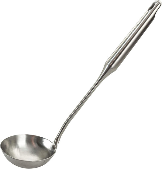 Soup Ladle, Stainless Steel Ladle, 15" Ladles for Serving or Cooking, Dishwasher Safe, Heavy Duty Durable Metal, Kitchen