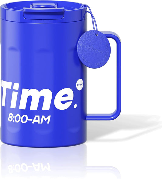 Sidagar+ 18 OZ z Stainless Steel Insulated Coffee Mug with Handle and Lid, Double Wall Vacuum Travel Mug, Tumbler Cup with