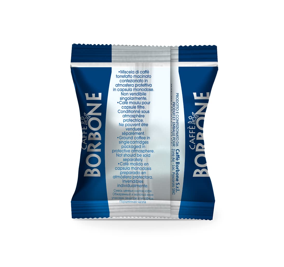 Caffè Borbone Miscela Blu Espresso Pods Compatible with Nespresso Original Machines, Dark Roast Blue Blend, 100 Count Espresso Coffee Pods