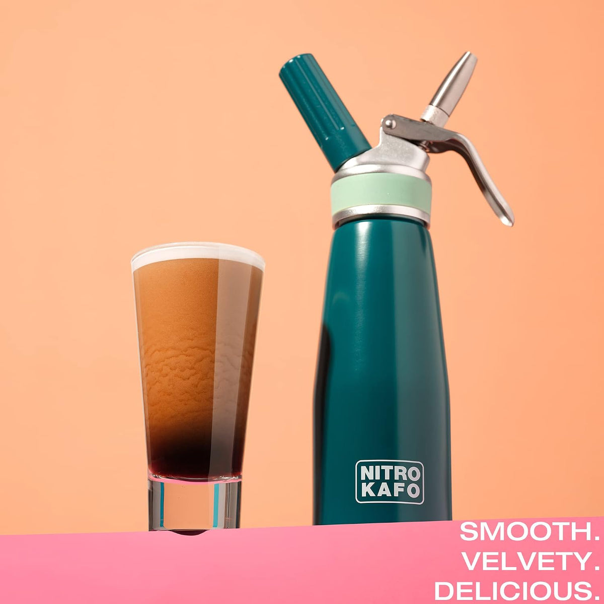 Nitro Cold Brew Maker, Nitro Diffuser Nozzle &amp; Cold Brew Maker, 1-Pint/0.5L