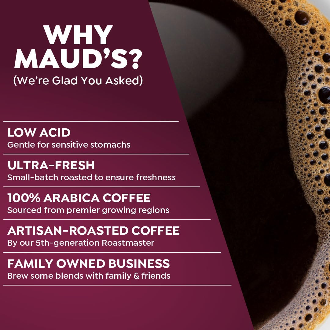 Maud's Chicory Flavored Dark Roast Coffee Pods, 18ct