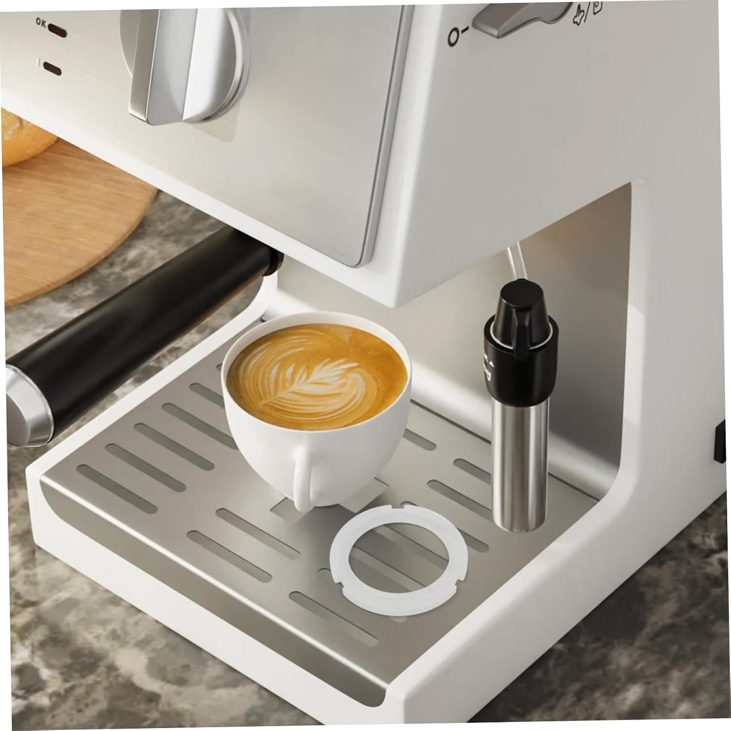 jojofuny Silicone Coffee Machine Replacement Gasket Ring Espresso Machine Seal Ring for Brewing Equipment Coffee Maker Accessories Easy Install Seal for Leak Prevention 2.87 X 2.87 X 0.35 in