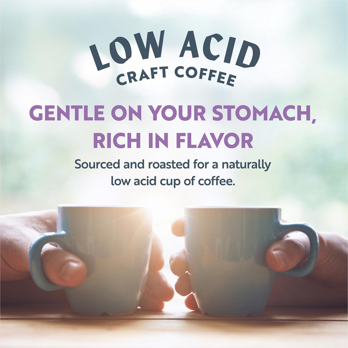Clean Coffee Co. - Low Acid Medium Roast, Tested for Molds and Toxins, Costa Rica Blend, Notes of Milk Chocolate, Roasted Nuts, Toasted Malt (Ground, 12 oz Bag)