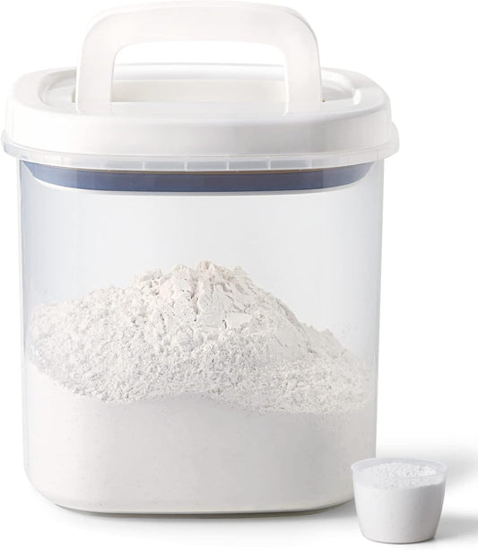 Rice Dispenser,10 Lbs Rice Container Storage with Measuring Cup Food Cereal Container Bins Household for Kitchen Pantry