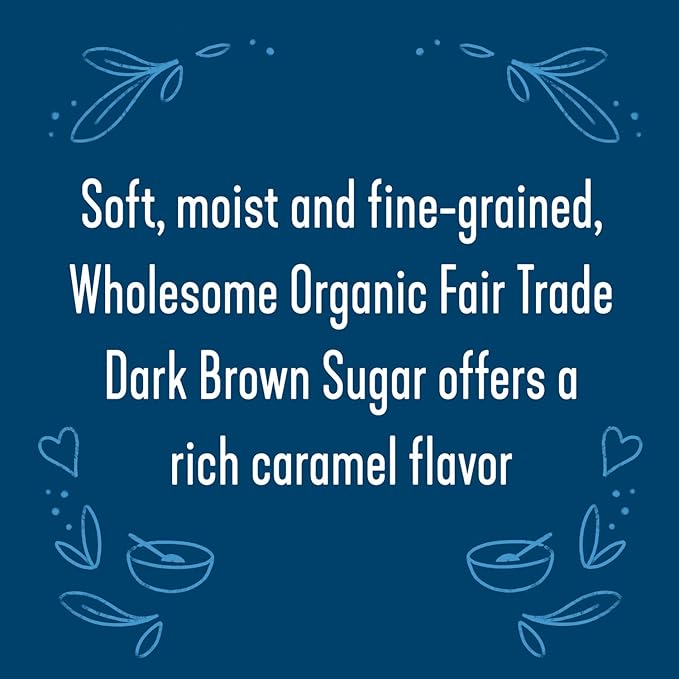 Wholesome Fair Trade Organic Dark Brown Sugar, 24oz, 3-Pack