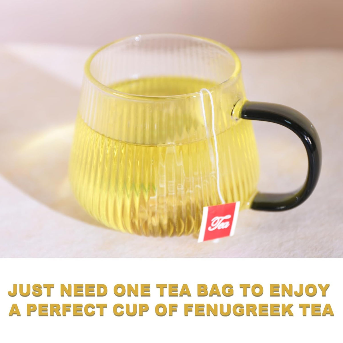 TEARELAE - Fenugreek Tea Bags, 50 Count, Fenugreek Seed Tea | Warm nutty seed flavor, Non-GMO and caffeine-free, traditionally enjoyed for digestive comfort