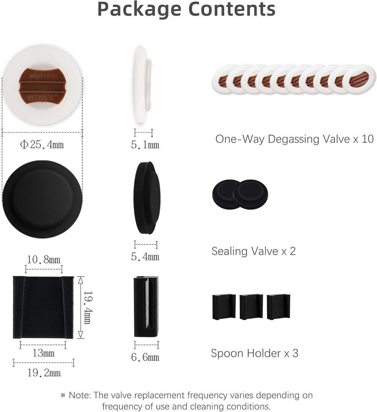 ShanSon Seal Valve 15pcs Set Airtight &amp; Freshness Preservation Fits Various Coffee Containers Long-Lasting Lock Essential for Home Coffee Storage