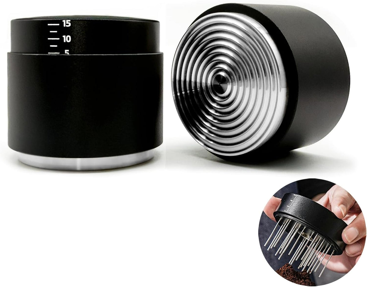 58.35MM Espresso Accessories - WDT Tool , Coffee Tamper set with 2-in-1 Design, 304 Stainless Steel Premium Coffee Accessories for Home Baristas &amp; Beginners