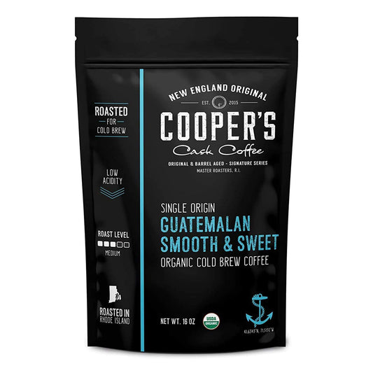 Guatemala Organic Cold Brew Coffee, Single Origin, Gourmet Beans, Tasting Notes of Milk Chocolate, Creamy Caramel & A Hint