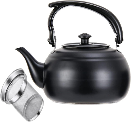 50 oz/1500ml Stainless Steel Steeping Teapot with Infuser for Loose Leaf Tea, Metal Tea Steeper Pot Coffee Water Kettle for