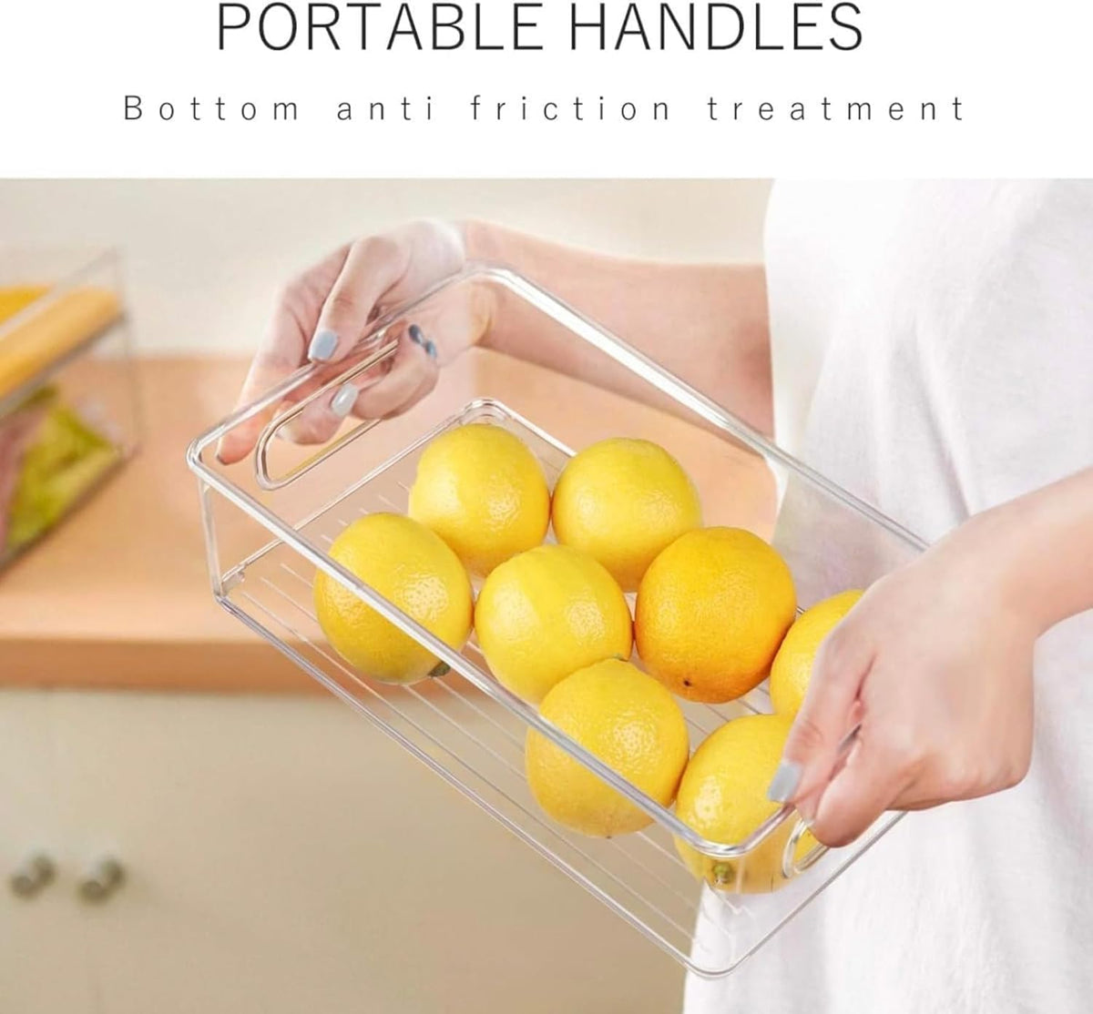9 Pack Refrigerator Organizer Bins,3 Sizes Clear Pantry Storage with Handles and 30 PCS Plastic Bags for Fridge, Freezer, Shelves, Drawer, Bins, Snack Organizer for Home & Kitchen