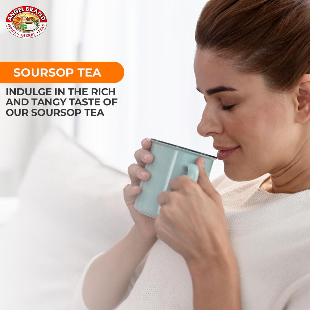 Soursop Graviola Tea Bags | 25 Count | 3 Pack | Immune Support Blend | Soursop Tea Bags