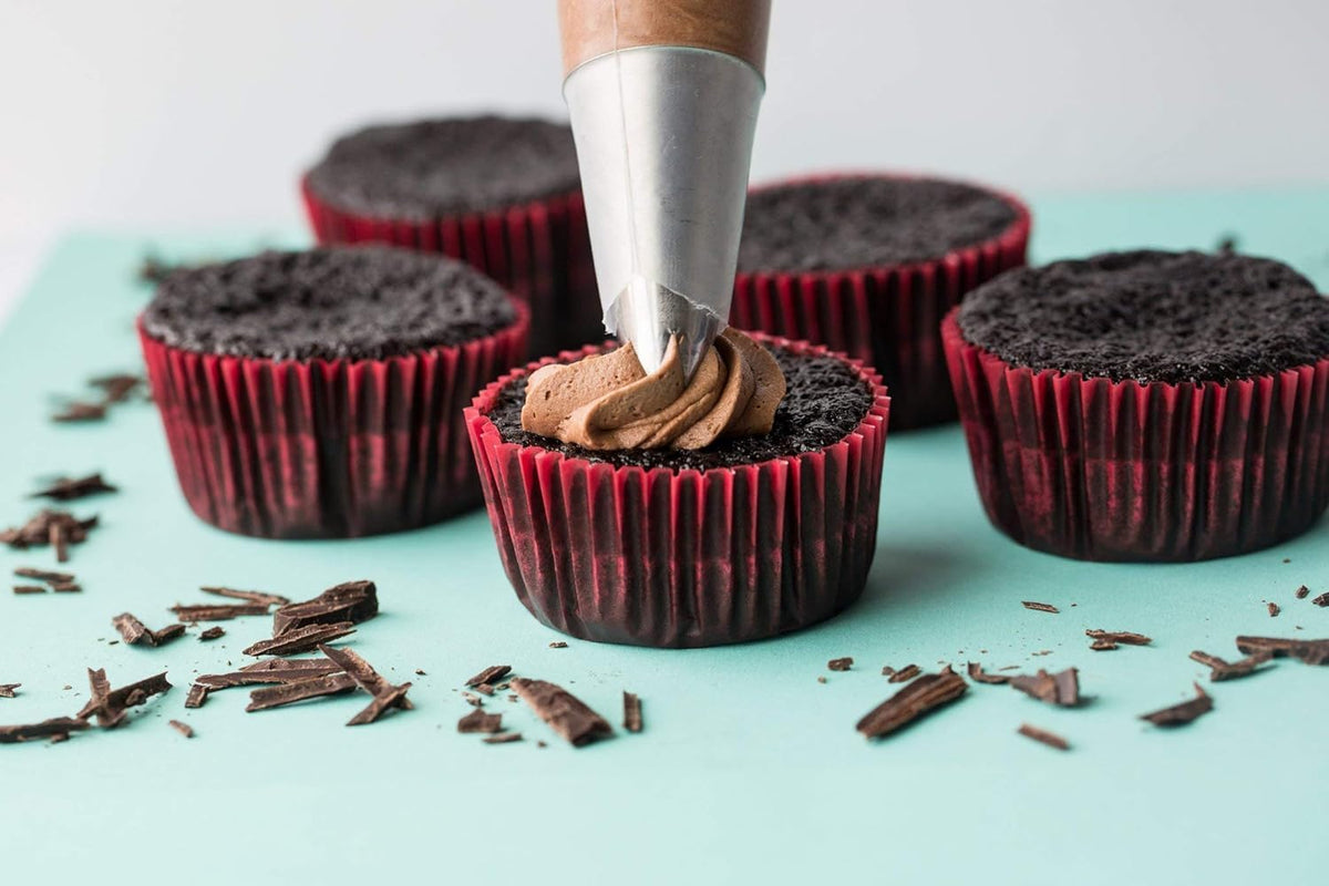 LillyBean Gluten Free Chocolate Cupcake Mix with No Artificial Colors - Dairy and Soy Free, Vegan - Makes Delicious Desserts - Cakes, Donuts, Cake Pops - 13 oz