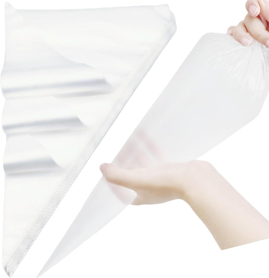XXL 26 Inch Extra Large Piping Bags 100 Pack - Disposable Pastry Bags - Thick Anti-Burst Pastry Icing Frosting Piping Bags
