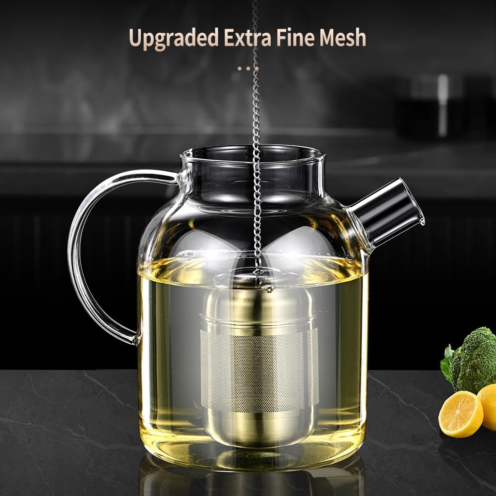 316 Stainless Steel Tea Infuser for Loose Tea &amp; Spice Infuser for Cooking, Extra Fine Mesh Tea Strainers, Steeper for Brew Tea, Spices &amp; Seasonings (1 Pack - Small)
