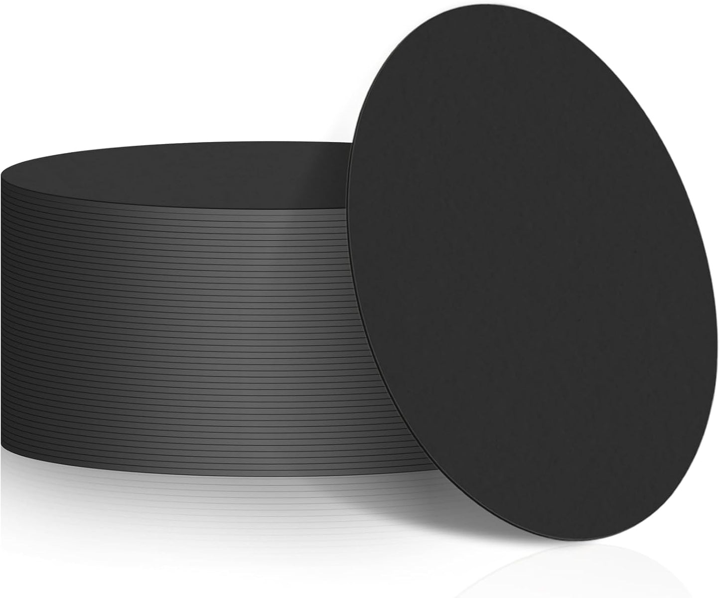 TaoBary 50 Pcs Disposable Paper Coasters Bulk 1MM, 4 Inch Round Cardboard Coasters Blank for Bar Dri