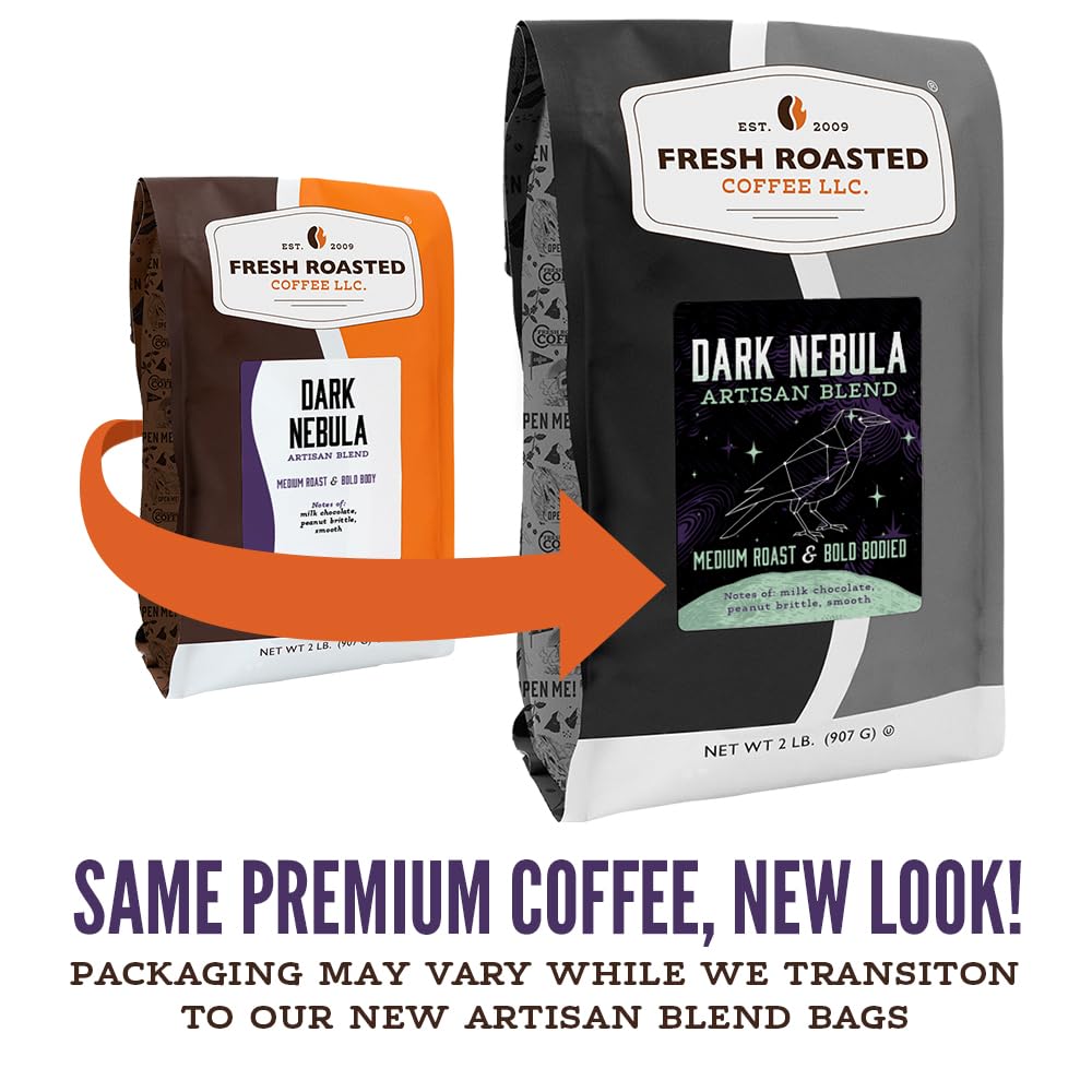 Fresh Roasted Coffee, Dark Nebula Drip Ground Coffee, Medium Roast, Kosher, 5 lb (80 oz)