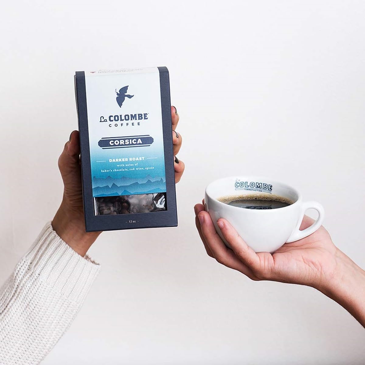 La Colombe Corsica Dark Roast Whole Bean Coffee - 12 Ounce (Pack of 4)