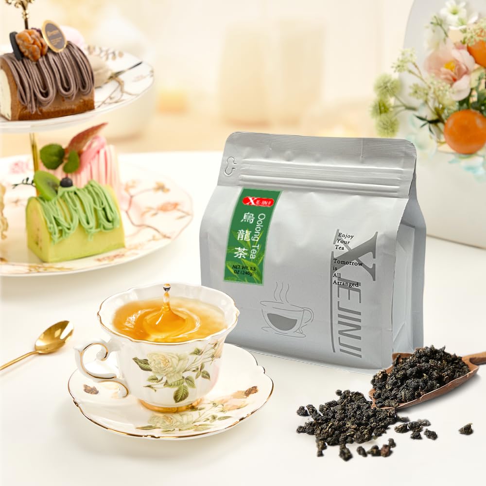 XIEJINJI Premium Oolong Tea, Loose Leaf 8.4 Ounce(240g), Gift a Teaspoon, High Mountain Tea, No Sugar &amp; No Additives, Low-Caffeine