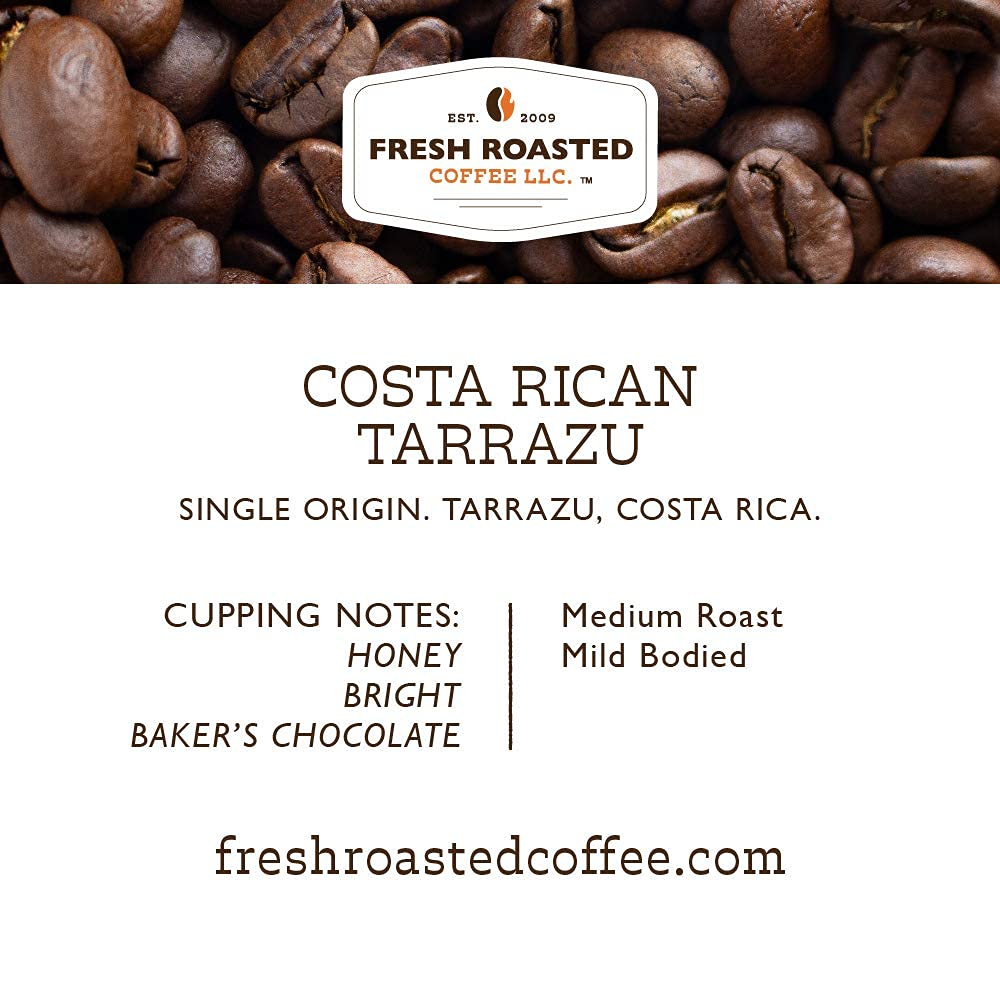 Fresh Roasted Coffee, Costa Rica Tarrazu K-Cup Pods for Keurig Brewers, Medium Roast, Kosher, 24 Count (Pack of 3)
