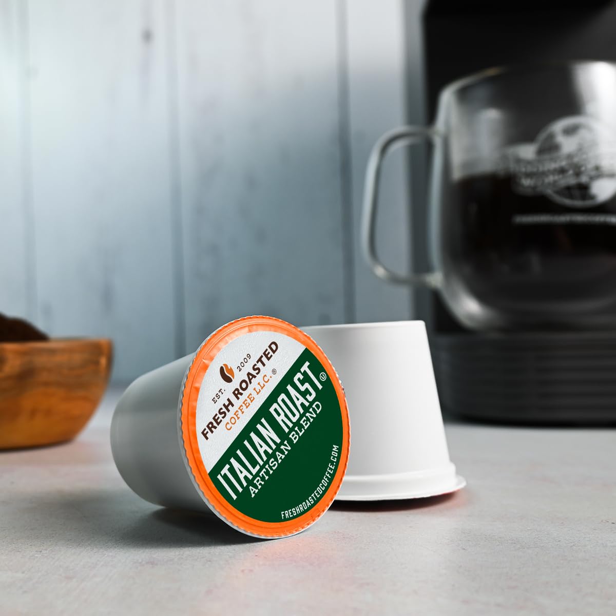 Fresh Roasted Coffee, Bold Artisan Blend Variety Pack K-Cup Pods for Keurig Brewers, Medium Roast, Kosher, 96 Count Loose Pack