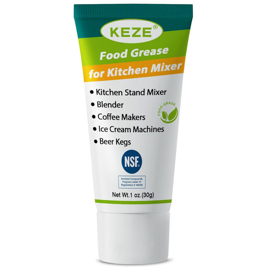 Keze Food Grade Grease for Kitchenaid Stand Mixer, Sanitary Lubricant for Blenders, Coffee Machines, Beer Kegs and Food