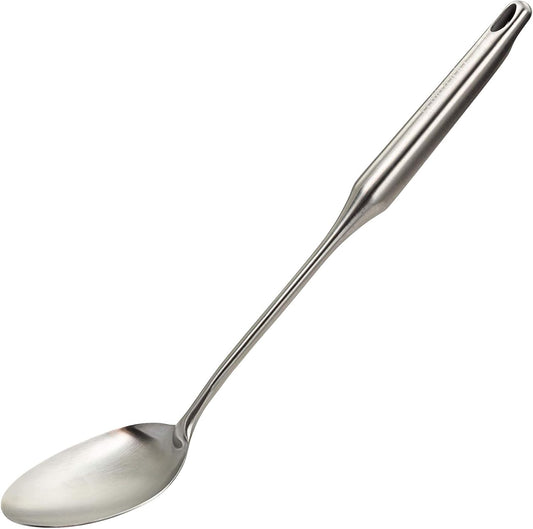Stainless Steel Big Cooking Spoon, Kitchen Utensils and Gadgets, 15 Inch Large Spoon For for Cooking, Basting, Serving,
