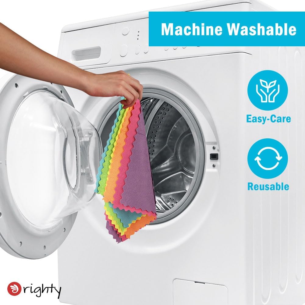 Orighty Microfiber Cleaning Cloth Bulk, 150 Pack Cleaning Rags 12x12 inch