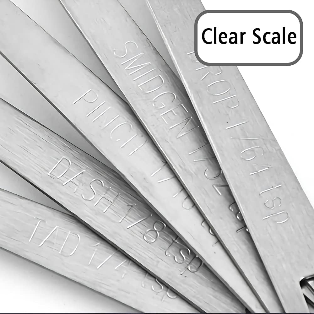 5PCS 1/4 Teaspoon(1/4tsp, 1.25 ml, Tad) Single Tiny Measuring Spoon, Small Individual Stainless Steel Measure Spoons Only