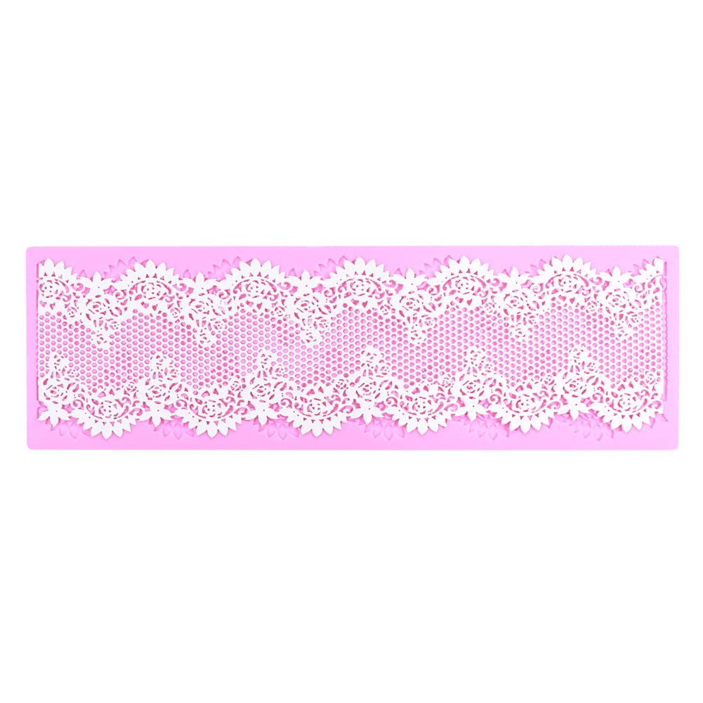 Embossing Lace Fondant Mold, Silicone Molds for Cake Decorating Tool, Multi Circle Flowers Lace Mat Wedding, Cake Lace Molds