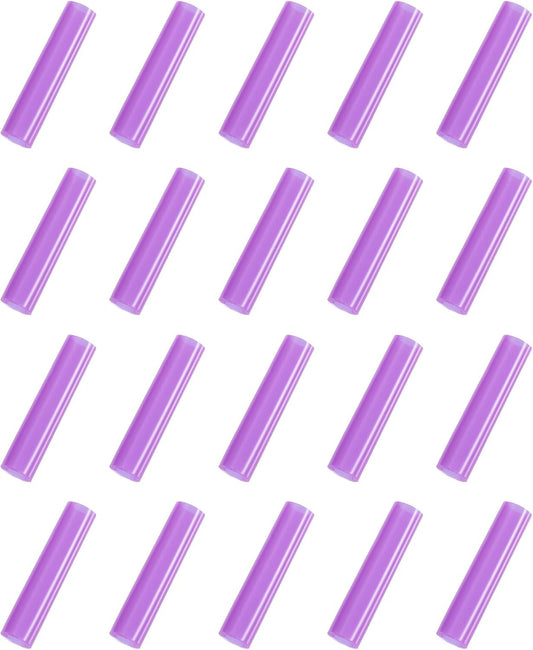 uxcell 20Pcs Silicone Straw Tips, Metal Straw Covers, Soft Reusable Straws Tips Fit for 6mm/0.24" OD Stainless Steel Straws