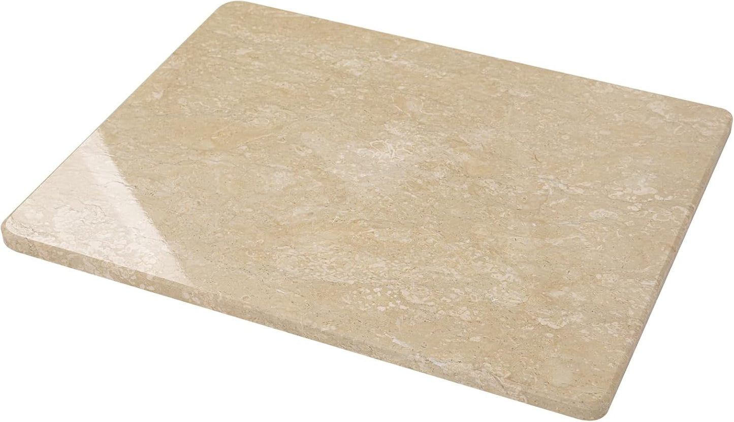 Marble Cutting Board For Kitchen, Large Marble Slab Pastry Board With Non-Slip Feet For Baking, Chee