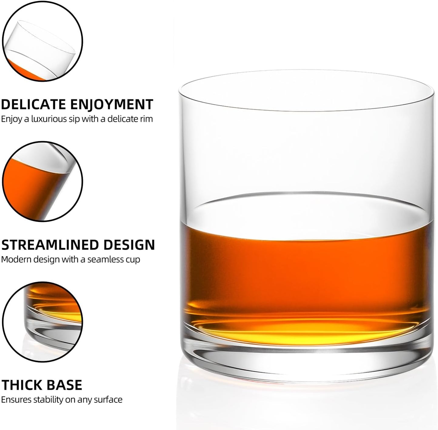 KAMMAK Shot Glasses Set of 2, Clear Espresso Shot Glass with Heavy Base | 410ml/13.8oz Clear Glass for Bar Restaurants Home, Small Whiskey Shot Glass for Vodka, Whiskey, Tequila, Spirits &amp; Liquors.