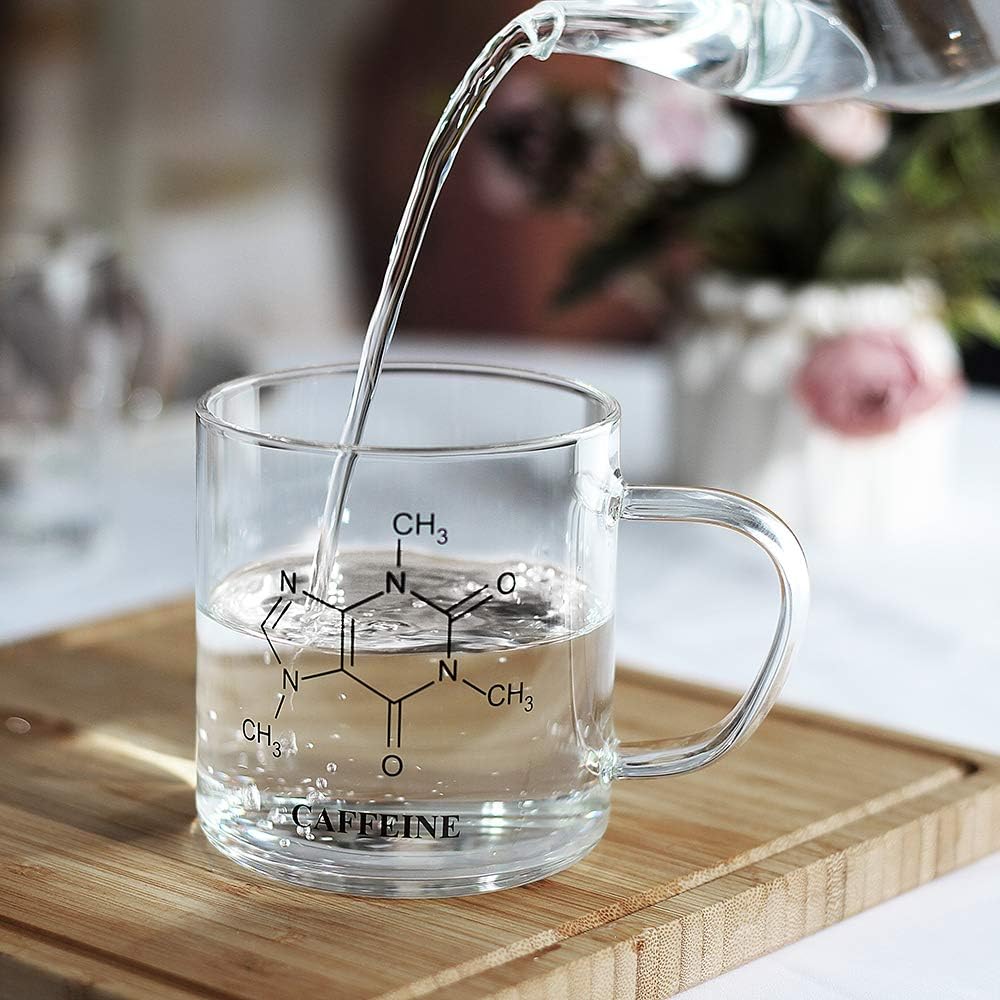 LUXU Glass Coffee Mugs, 14 oz Ice coffee cups,Clear Tea Cups Set of 2 | Everyday Drinkware,Water Glass,Glass Drink Tumblers,Bar Glassware,Borosilicate Glass Mugs with Handle for Hot/Cold Beverages