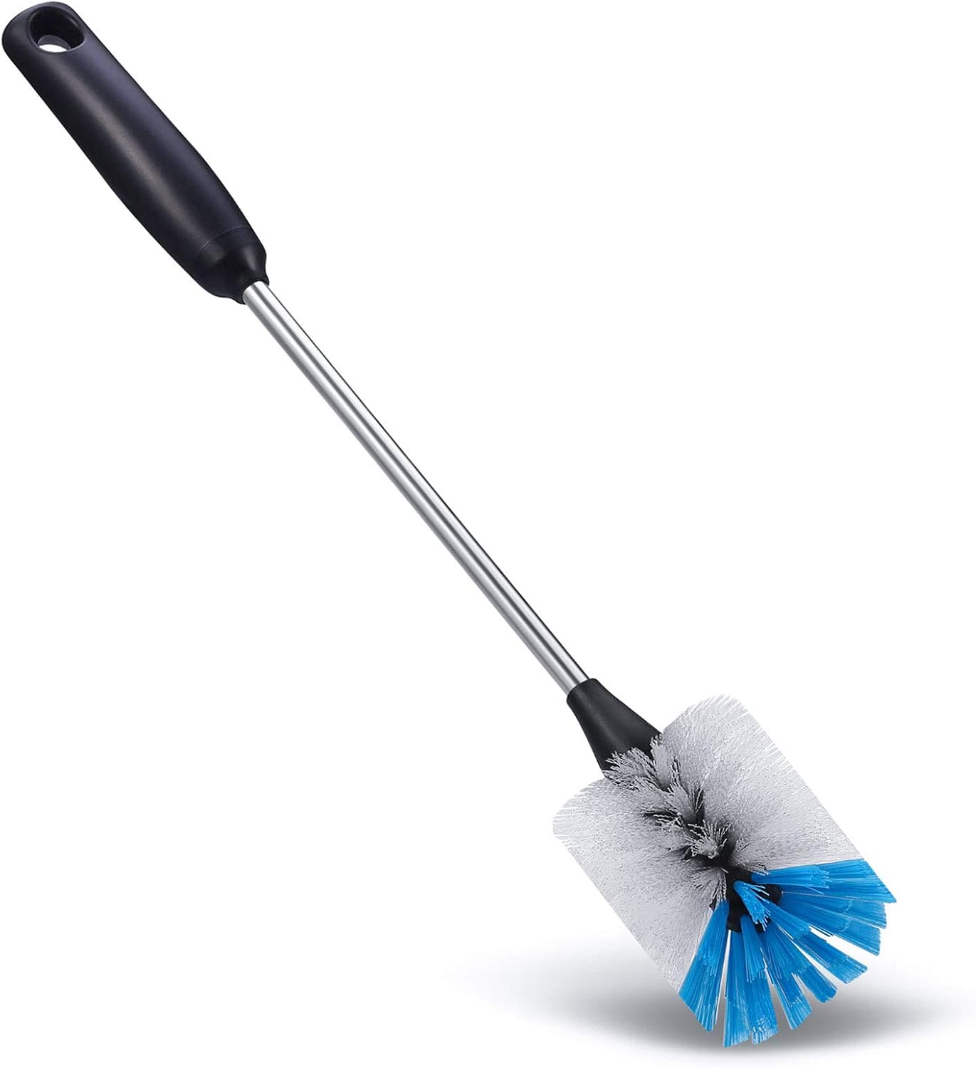 MOSOLAN Stainless Steel Bottle Brush with Replaceable Head, 13 in - 15 in