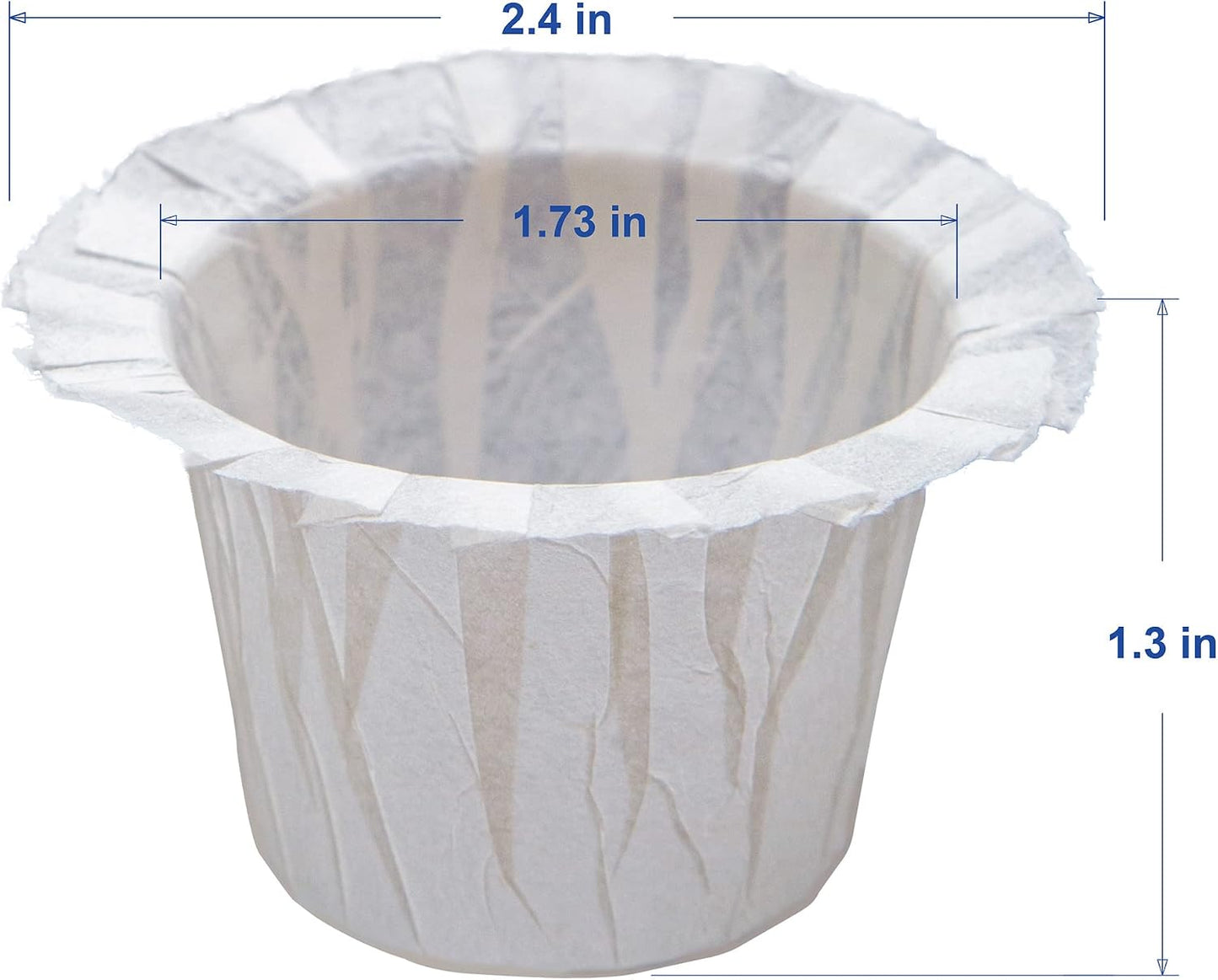 Irmidi 100 Count Disposable Coffee Paper Filters,Compatible with Keurig Brewers Single Serve 1.0 and 2.0, Fit all Reusable Coffee Pods.