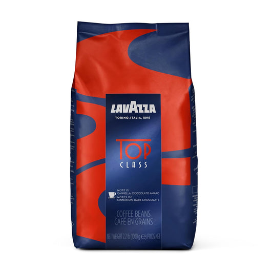Lavazza Top Class Whole Bean Coffee Blend, Medium Espresso Roast Bag, 2.2 Pound (Pack of 1), Authentic Italian, Blended and