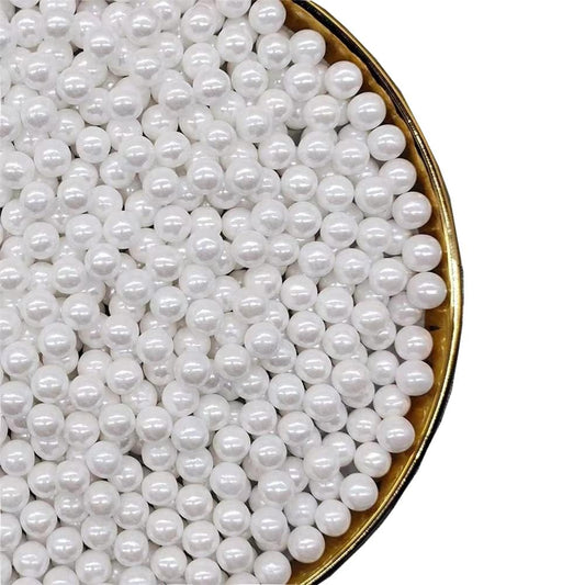 Sprinkles Pearl Sugar 7mm Candy 120g/ 4.2oz Baking Edible Cake Decorations Cupcake Toppers Cookie Decorating Ice Cream