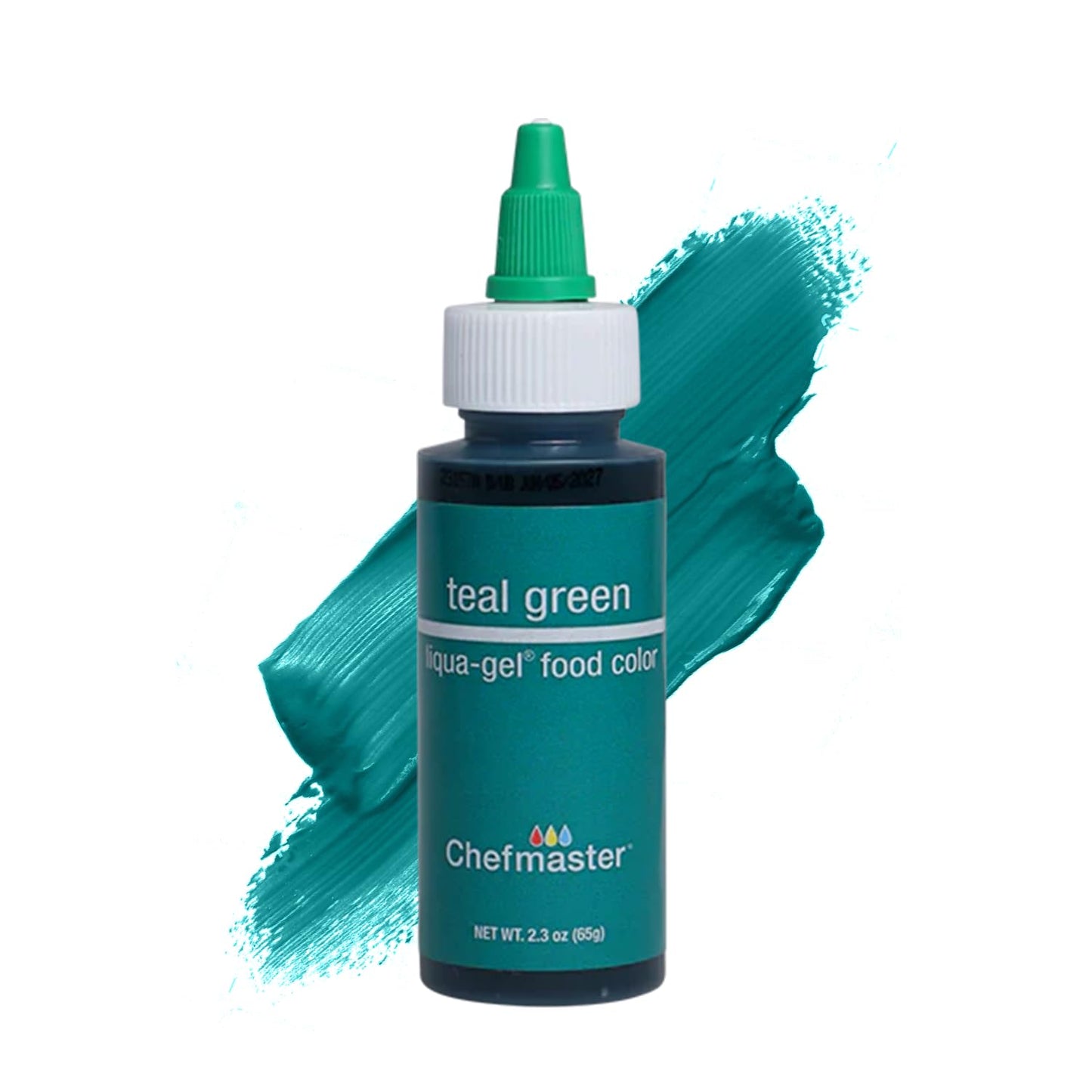 Chefmaster Teal Green Liqua-Gel® Food Coloring | Vibrant Color | Professional-Grade Dye for Icing, F