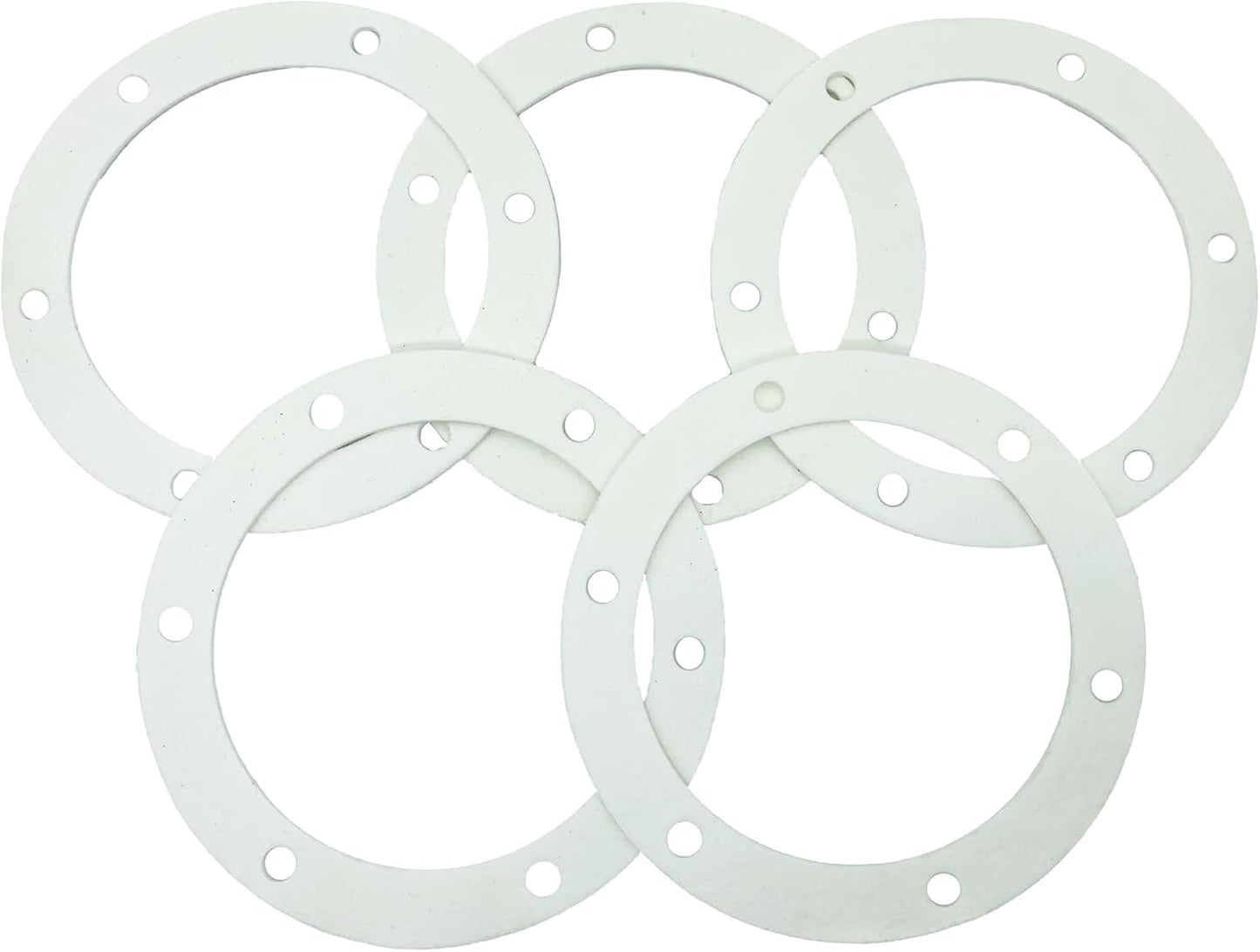 6" Pellet Stove White Blower Gasket Seal for 100s 2100J MAR60487 5 Pack | Pellet Stove Blower Gasket Replacement, White Seal, Fits 100s/2100J/MAR60487, Exhaust Fan Mount, 5-Pack, Durable