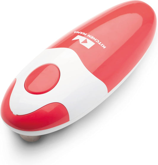 Kitchen Mama Auto Electric Can Opener: Open Your Cans with A Simple Press of Button - Automatic, Hands Free, Smooth Edge,