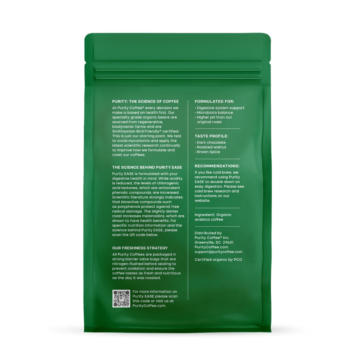 EASE Low Acid Dark Roast Ground (12oz Bag)