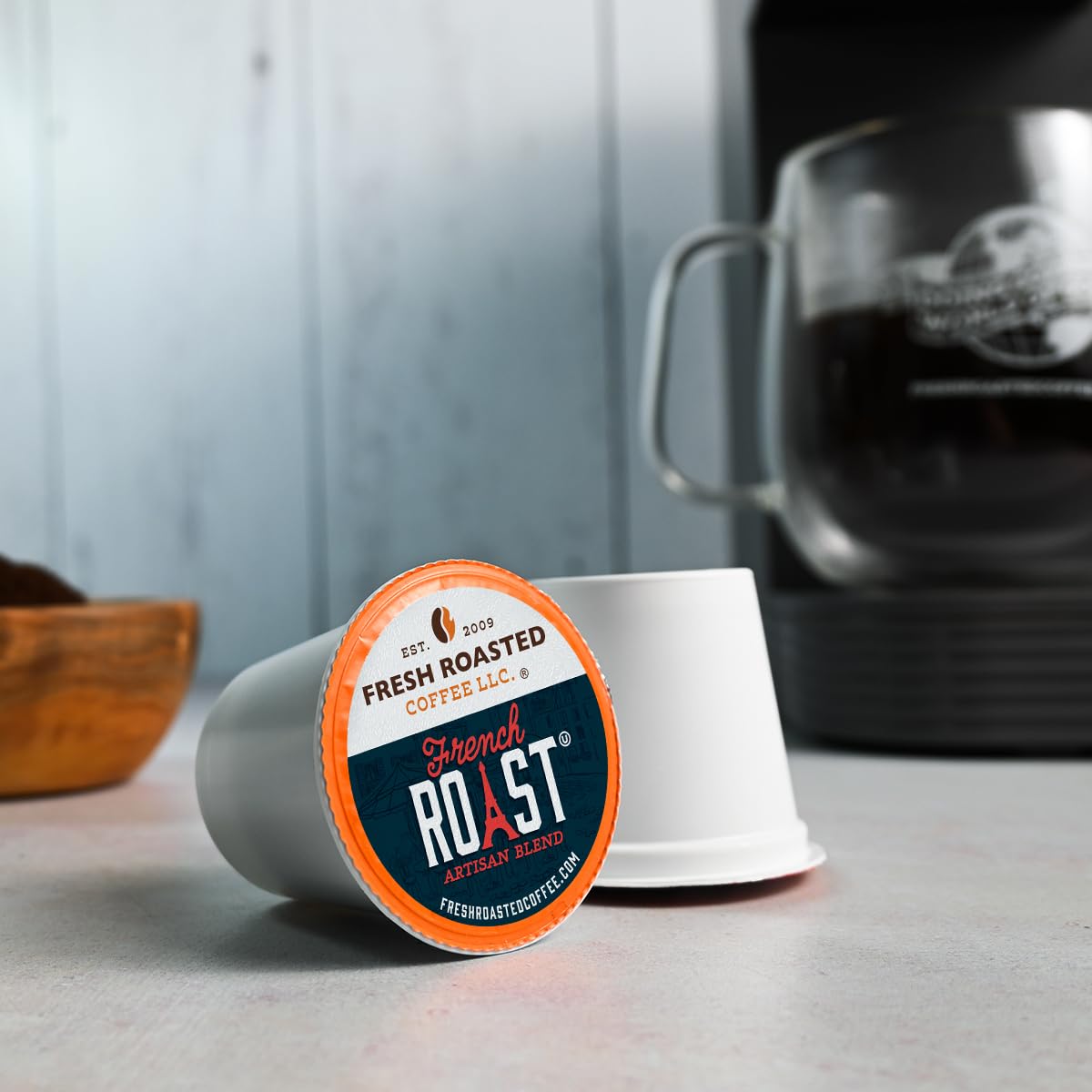 Fresh Roasted Coffee, Bold Artisan Blend Variety Pack K-Cup Pods for Keurig Brewers, Medium Roast, Kosher, 96 Count Loose Pack