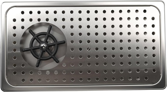 Pitcher Washer, Espresso Washer, Drainage and Drip Tray Stainless Steel Bar Glass Washer is The Sink, and The Cup Spray Washer is The Home Kitchen Hotel Cafe Restaurant (KF27-Silver)