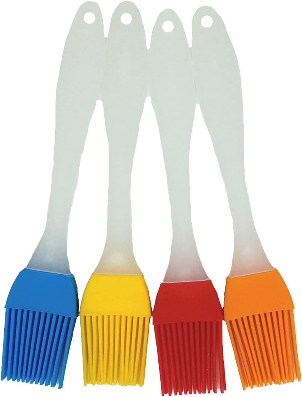 Basting Brush, Basting Brushes Grill Kitchen Silicone Pastry Cooking Brushs &amp; BBQ Basting Brush, Varying Bright Color - Best Kitchen Gadget (Oil Brush 4 Pack)