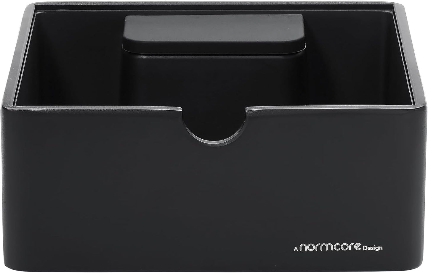 Normcore Compact Espresso Knock Box, Metal Coffee Knock Box, Heavy-Duty Knockbox, Anodized Aluminum, Espresso Accessories for Coffee Grounds, Black